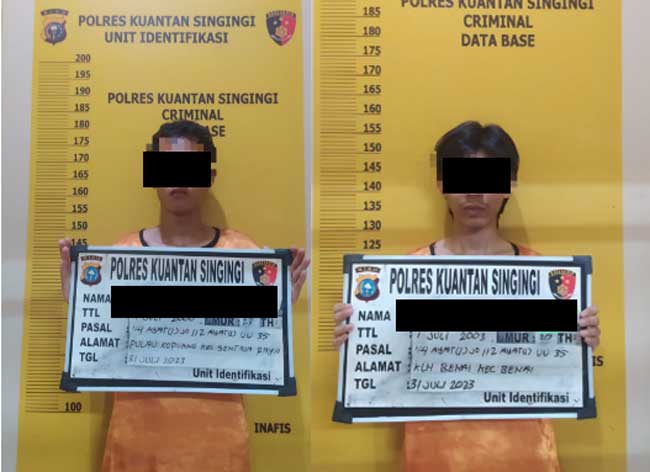 Satreskrim Polres Kuansing Tangkap Pelaku Narkoba di Benai