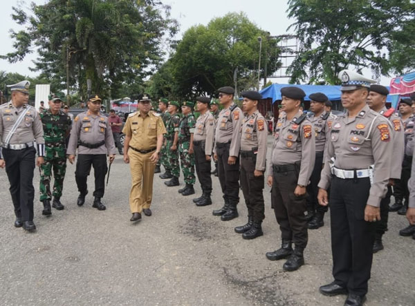 Bupati Suhardiman Amby Pimpin Apel Kesiagaan Event Pacu Jalur Nasional