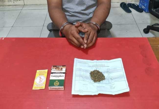 Satres Narkoba Polres Kuansing Ungkap Tindak Pidana Narkotika Ganja Kering