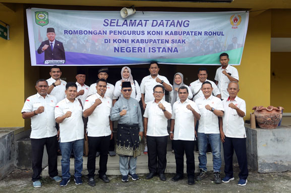 Akan Menggelar Porkab, KONI Rohul Kunjungan Balasan ke KONI Siak