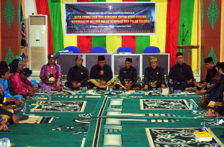 Melayu Sepenanggungan, LAMR Bengkalis Bacakan Maklumat untuk Peristiwa Rempang-Galang
