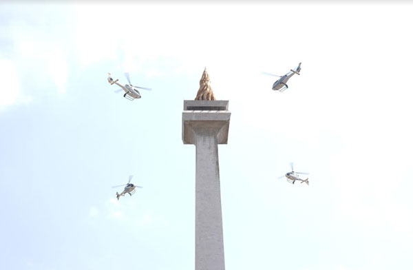 Gladi Bersih HUT TNI Ke 78, Memukau Para Pengunjung Monas