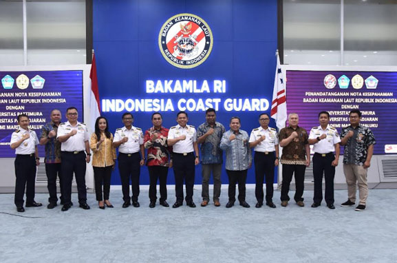 Bakamla RI Laksanakan Penandatangan Nota Kesepahaman dengan Tiga Universitas di Indonesia