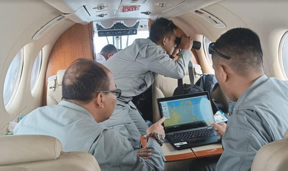 Bakamla RI Pastikan Keamanan di Wilayah Kepulauan Riau Melalui Operasi Udara Maritim