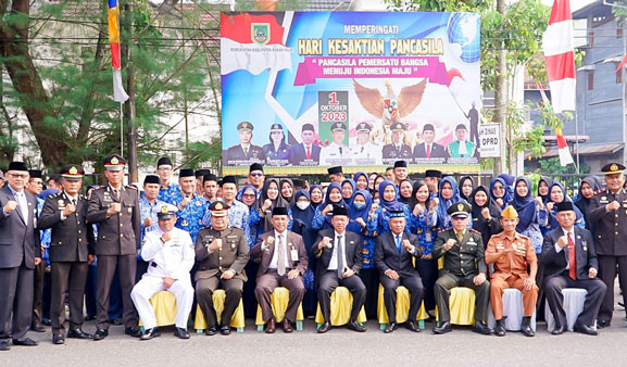 Bupati Afrizal Sintong Jadi Irup Hari Kesaktian Pancasila