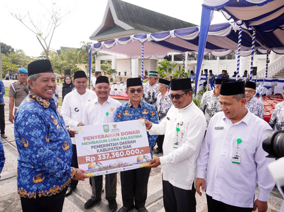 Luar Biasa Baznas Siak Kumpulkan Donasi Palestina Tembus 2 M