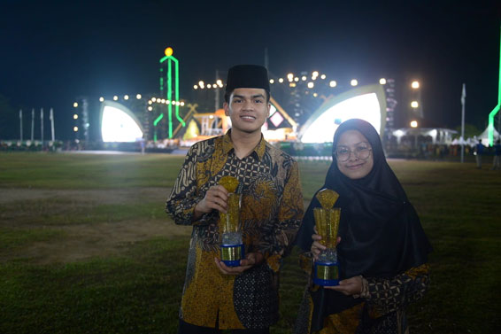 Syahril dan Alfianti Juara STQH Nasional, Bupati Kasmarni Ungkapkan Rasa Bangga