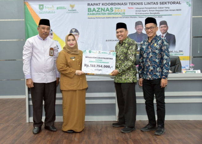 Baznas Bengkalis Gelar Aksi Kemanusiaan Galang Dana Bantu Palestina