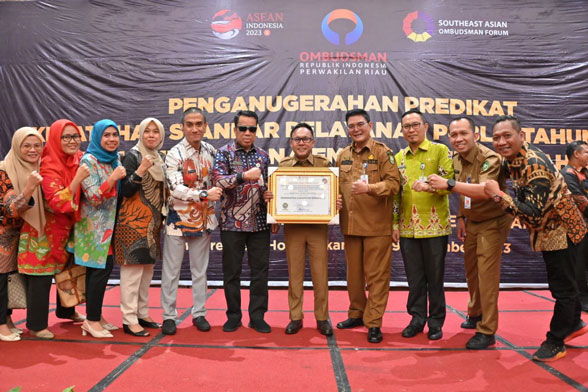 Bengkalis Peringkat Pertama Kepatuhan Standar Pelayanan Publik se-Riau