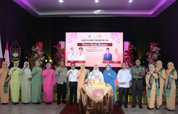 Hadiri Puncak HUT Ke-24 DWP, Bupati Kasmarni Apresiasi DWP Bengkalis