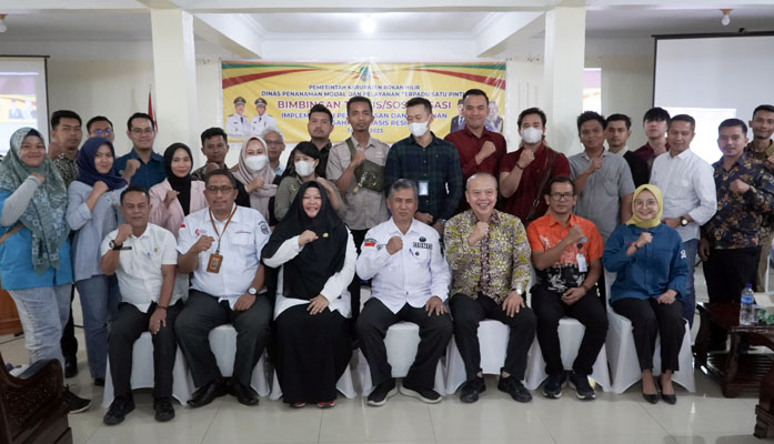 DPMTSP Rohil Taja Sosialisasi Implementasi Pengawasan Perizinan Berbasis Resiko