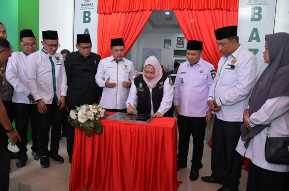 Resmikan Kantor Baznas Bengkalis, Kasmarni Apresiasi Pengumpulan ZIS