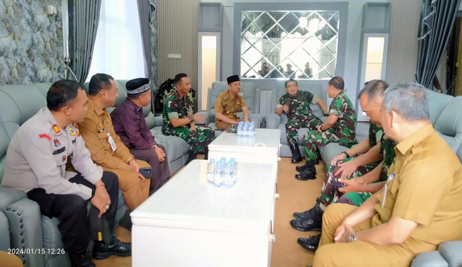 Bupati Rohil Terima Kunjungan Kasdam I Bukit Barisan