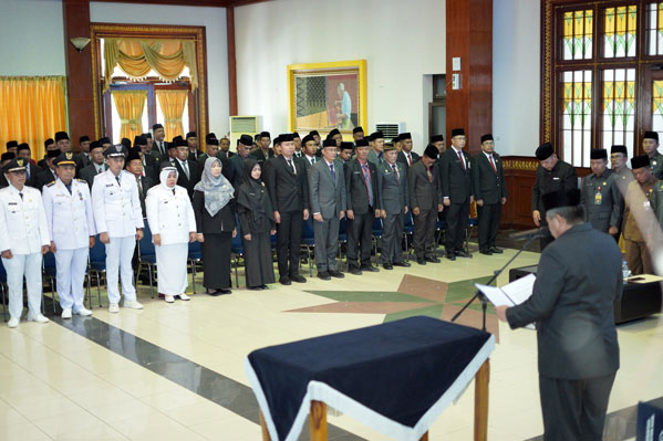 Bupati Siak Alfedri Lantik 136 Pejabat dan Kepala Sekolah
