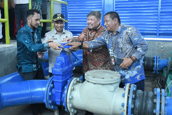 Pemkab Bengkalis Miliki Intake dan Jaringan Pipa Transmisi Penyediaan Air Baku untuk 4000 Orang