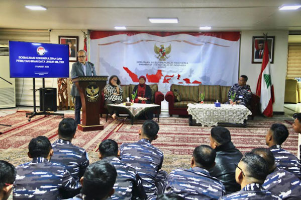 KRI Diponegoro-365 Ikuti Kegiatan Kekonsuleran di Kedutaan Besar RI di Beirut