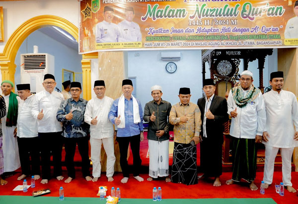 Pemkab Rohil Gelar Peringatan Malam Nuzulul Quran 1445 Hijriyah