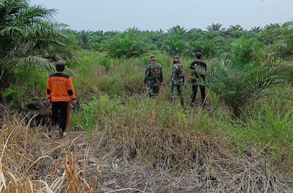 Anggota Koramil 0321-05/RM dan MPA Kembali Patroli Karhutla di Pematang Sikek