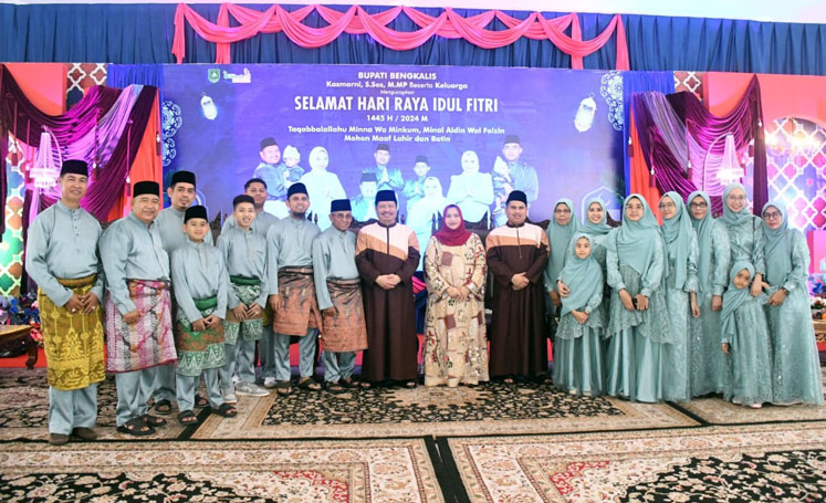 Jaga Kekompakan, Bupati Kasmarni Gelar Open House di Wisma Daerah Sri Mahkota Bengkalis