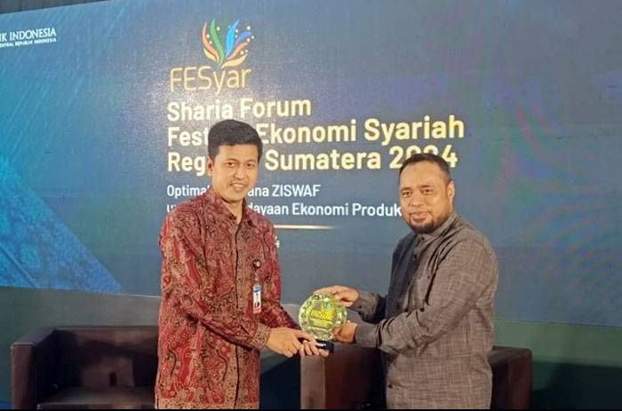 Baznas Riau Terbaik di Festival Ekonomi Syariah Sumatera 2024