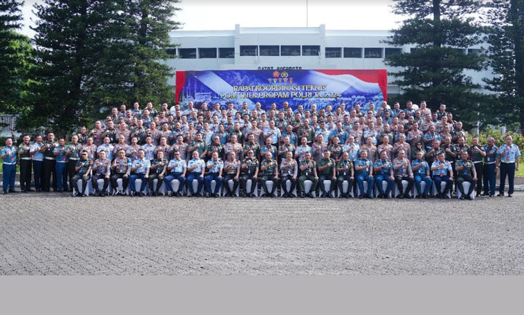 Danpuspom TNI Buka Rakornis Pom TNI-Propam Polri Tahun 2024