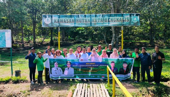 Sempena Hari Lingkungan Hidup Sedunia, DLH Kabupaten Bengkalis Tanam 1000 pohon