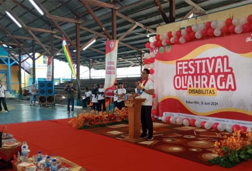 Festival Olahraga Siswa Disabilitas Rohil, Deputi Kemenpora RI: Mereka Mampu Mendulang Prestasi