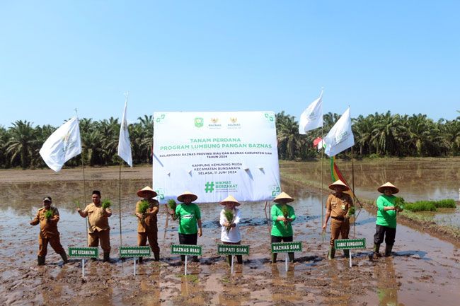 Tingkatkan Ekonomi Mustahik di Bidang Pertanian, BAZNAS Siak dan BAZNAS Riau Kolaborasi