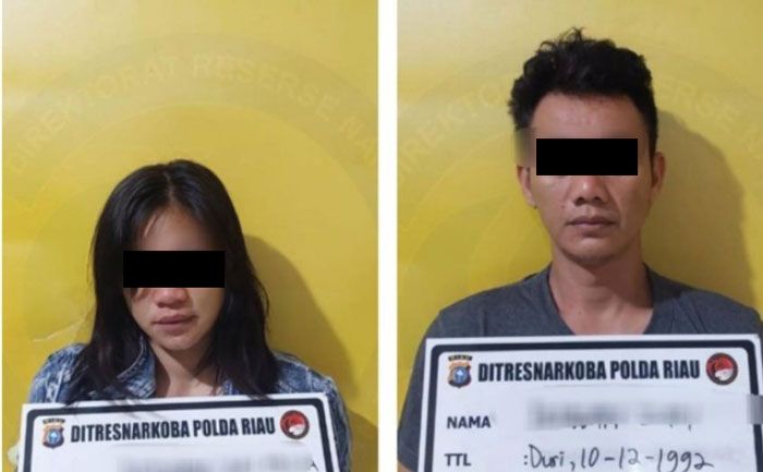 Edarkan Sabu, Wanita Hamil dan Suaminya di Bengkalis Diringkus