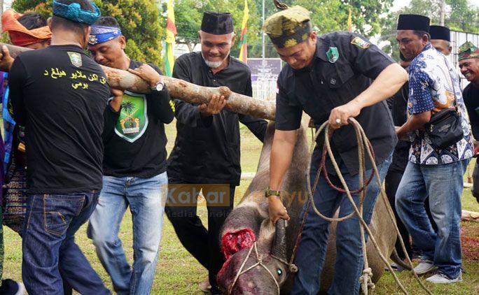 Sempena Milad Ke-54 LAMR Provinsi Riau, Tameng Adat LAMR Kabupaten Bengkalis Dianugerahi Tugas