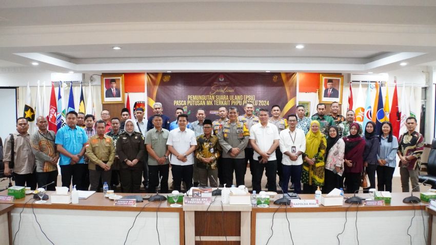 Jelang PSU, KPU Riau Sosialisasi