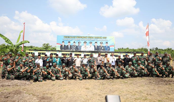 Pembukaan Kejuaraan Menembak Dandim 0322/Siak Cup di Pondok Pesantren Olahraga Wali Nur Diwan