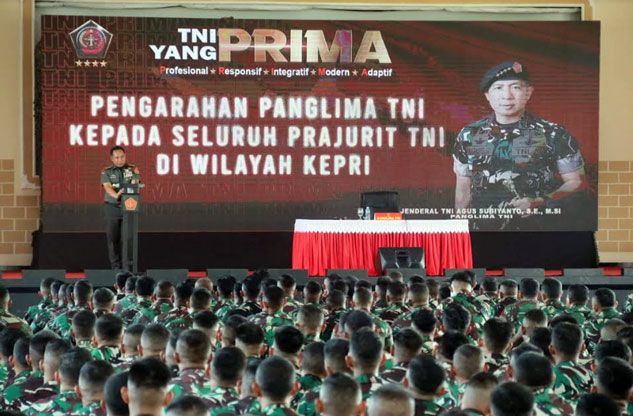 Panglima TNI Lakukan Tatap Muka Dengan Ratusan Prajurit di Batam