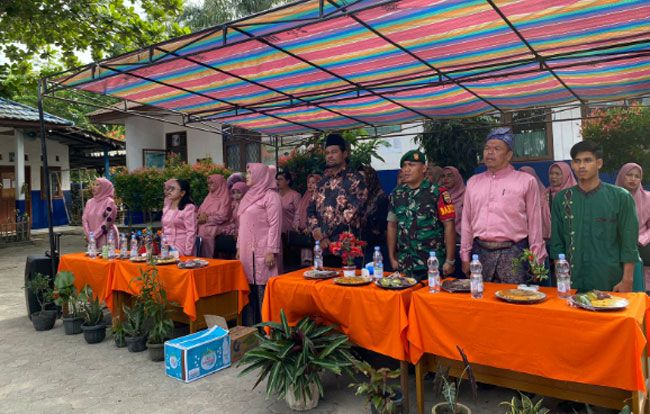 Babinsa Tanah Merah Koramil 06 Siak Hulu Beri Motivasi pada Acara Perpisahan dan Pelepasan Murid Kelas VI SDN 016 Tanah Merah TP 2023/2024