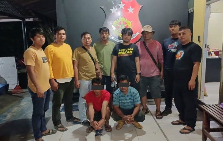 Curi Besi, Dua Pria Ditangkap, Salah Satunya PNS Rohil