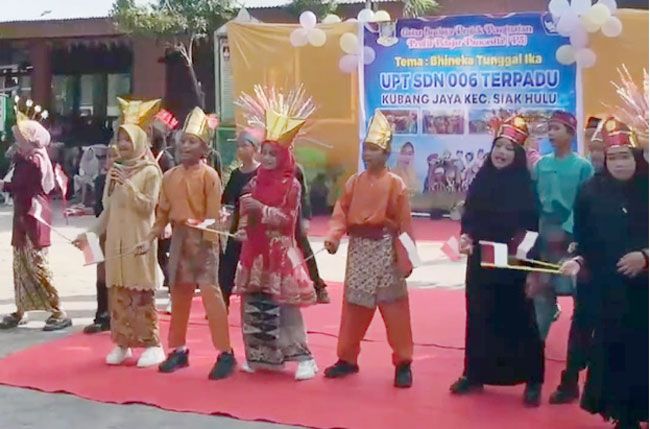 UPT SDN 006 Terpadu Kubang Jaya Taja Gelar Budaya P5