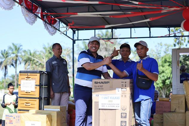 Bupati Alfedri Apresiasi Pembangunan Kampung Rawang Kao Berkembang Pesat