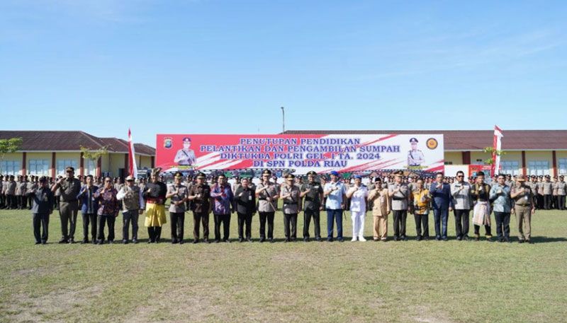 Kapolda Riau Tutup Diktuba Polri 2023-2024