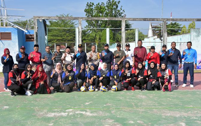 Meriahkan Hari Jadi Ke-512 Bengkalis, Pemkab Gelar Turnamen Bola Voli Solid Bermasa Cup