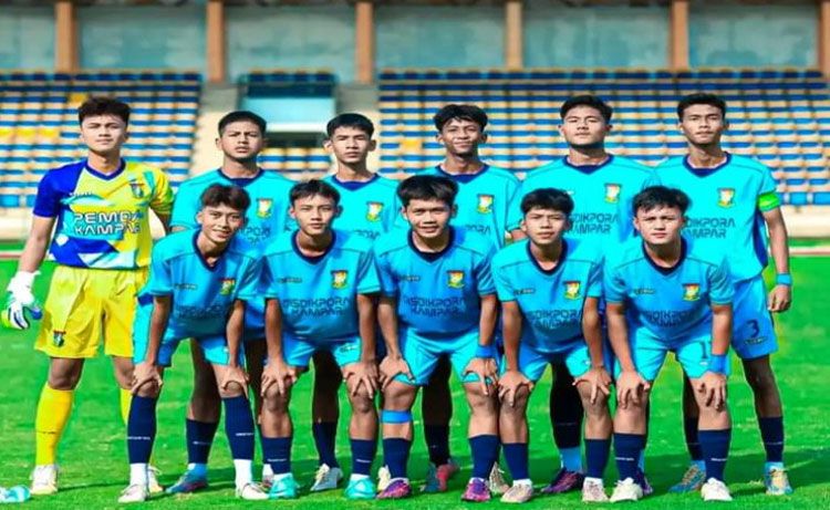 Tumbangkan Rohul, Kampar Juara I Cabor Sepakbola Popda XVI Riau 2024