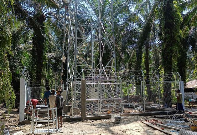 Pemkab Rohil Hadirkan Tower Seluler di Kepenghuluan Sei Tapah dan Sekeladi Hilir