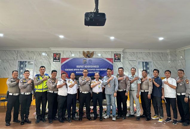 Antisipasi Kecelakaan Jalan Tol, Satlantas Polres Siak Gelar Rapat Koordinasi