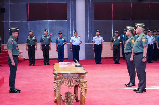 Panglima TNI Pimpin Sertijab Asintel Panglima TNI