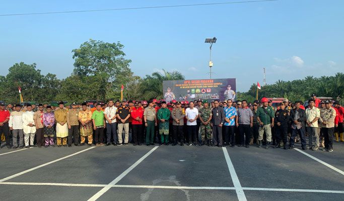 Ketua DPRD Siak Indra Gunawan Ikuti Rakor dan Gelar Apel Kesiagaan Penanganan Karhutla