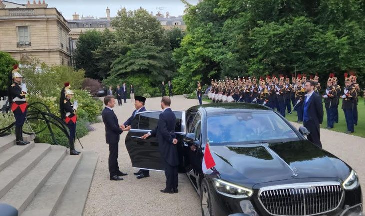 Menhan Prabowo Kunjungan Kerja ke Prancis, Temui Presiden Macron