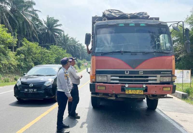 Tim Gabungan Tilang 118 Kendaraan di Pelalawan