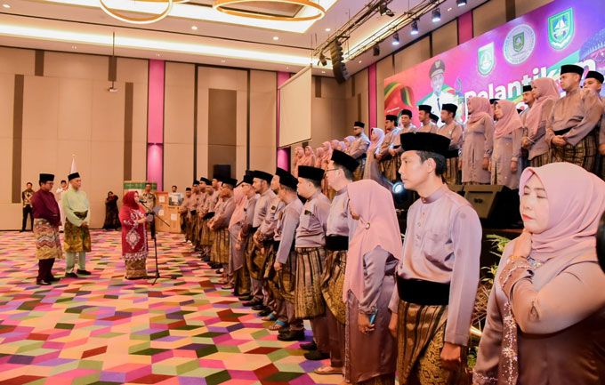 Bupati Bengkalis Lantik Ketua Permaskab Bengkalis Dumai 2024-2028
