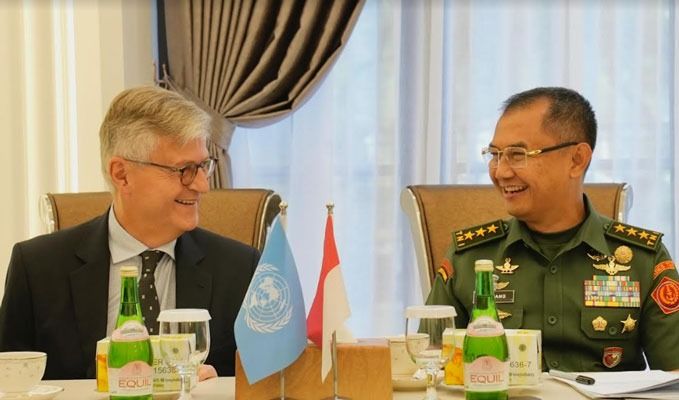 Kasum TNI Menerima Kunjungan Wakil Sekjen PBB