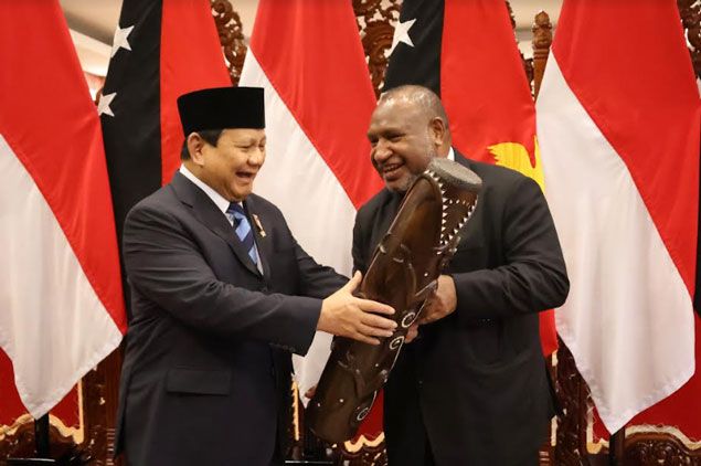 Menhan Prabowo Terima Kunjungan PM Papua Nugini, Bahas Kerja Sama Pertahanan