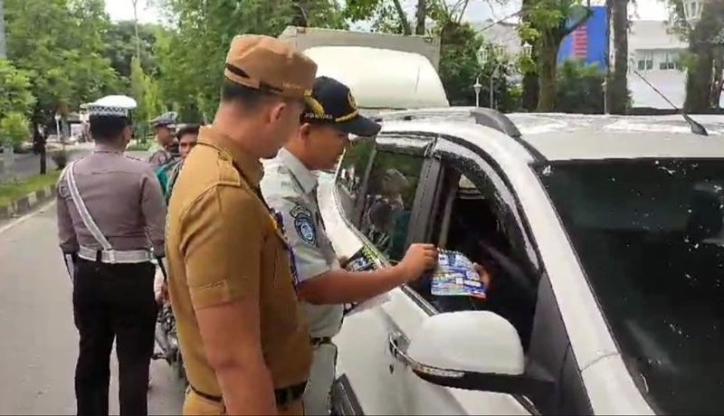 Ratusan Kendaraan Terjaring Operasi Gabungan Tertib Taat Pajak
